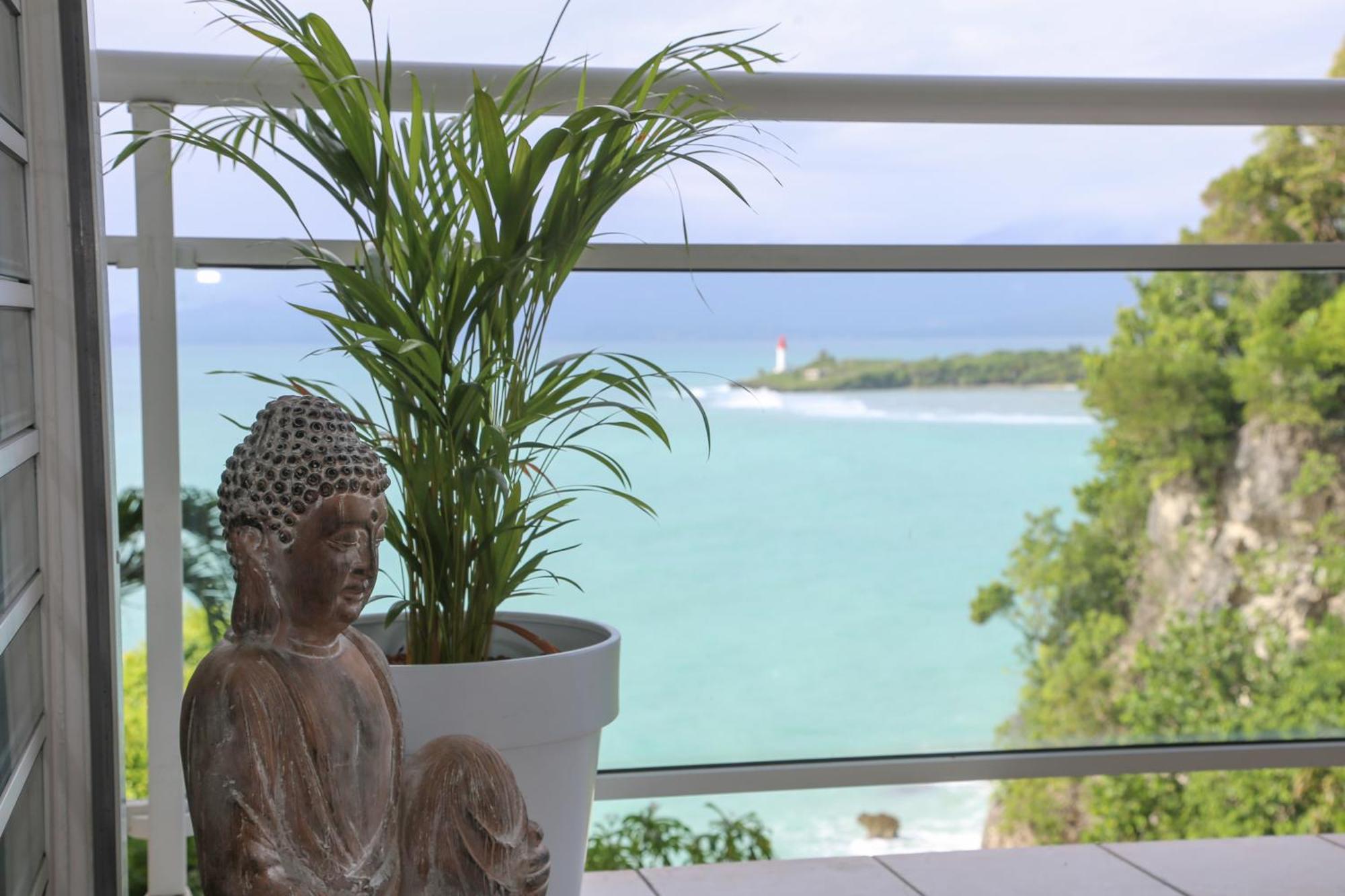 La Vue Du Phare - Appartement Neuf Avec Vue Imprenable Et Acces Crique Le Gosier  Bagian luar foto